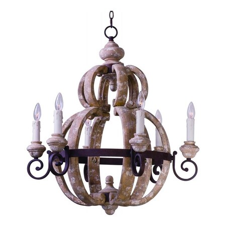 Maxim Olde World-Single-Tier Chandelier 39605SW